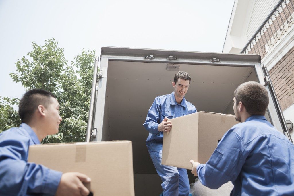 movers transporting boxes