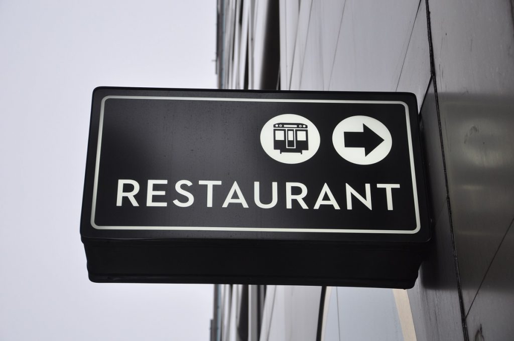 restaurant signage